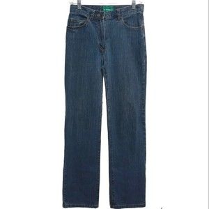 LA REDOUTE Medium wash Mid Rise Straight Leg Jeans 6